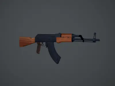 3d model of AK47 Free low-poly 3D model