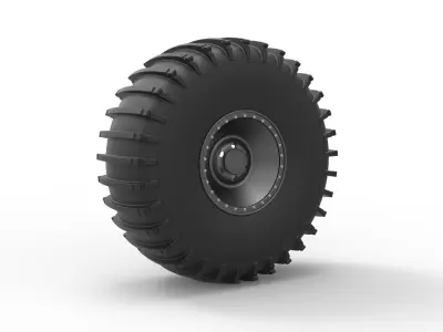 Wheel from Atlas ATV 3D model