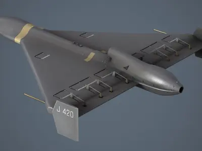 Shahed-238 - Geran -3 Low-poly 3D model