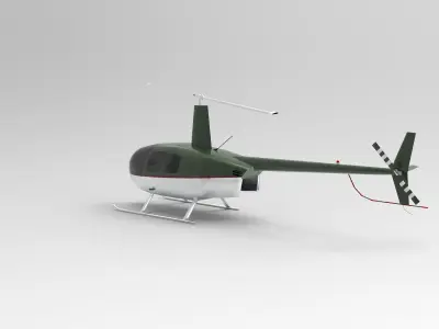 Robinson R44 Raven 3D model