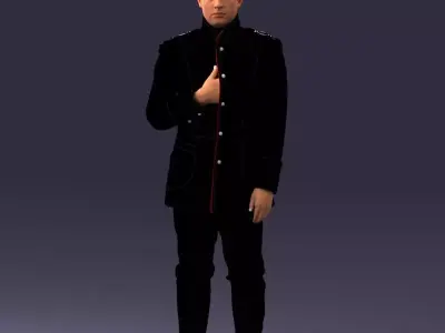 000075 Historical Military Officer 0906 3dp 3D print model
