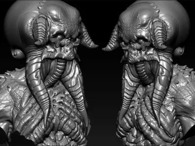 Monster BUST Free 3D print model