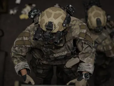 OPSCORE FAST SFHC BALLISTIC HELMET Low-poly 3D model