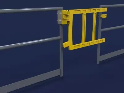 Double bar safety gate Free 3D model