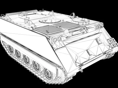 M113 TANK APC 3D model