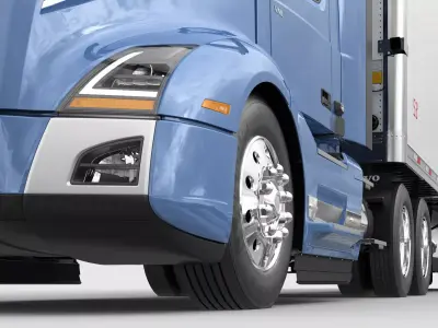 VOLVO VNL 300 With Trailer  3D model