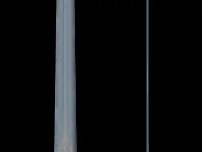 medieval fighting sword Low-poly 3D model