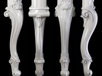 Classic leg 021 3D model