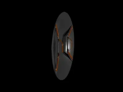 Captain America Shield Low-poly 3D model order