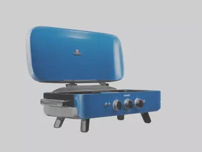 Electric grill model Low-poly 3D model