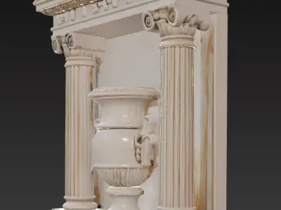 Ancient Greek Wall Relief Decor Series 4 3D print model
