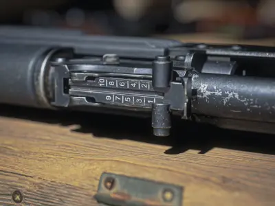 AK74M ak - rifle Low-poly 3D model