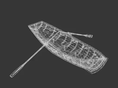 Boat - Wooden Free low-poly 3D model