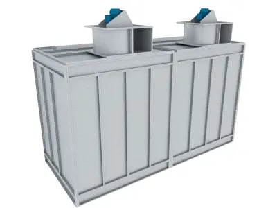 PAINT BOOTH FOR LIQUID PAINTING 3D model