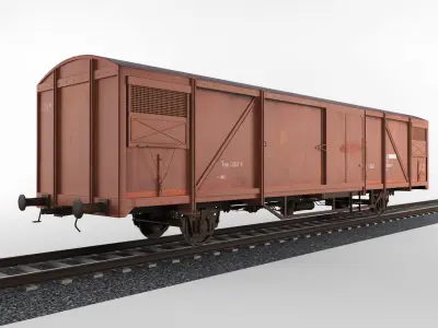 Train Boxcar 3D model