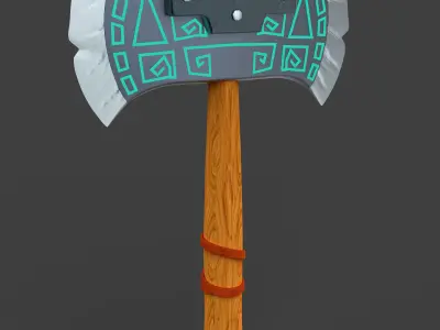 AXE Stylized Weapons Low-poly 3D model