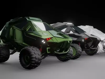 Truck SUV concept model 3D model