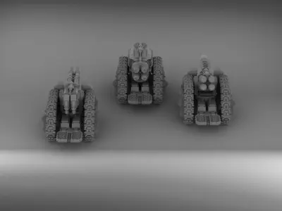 Legion Longsword bundle with laser and grav and bolter 3D print model