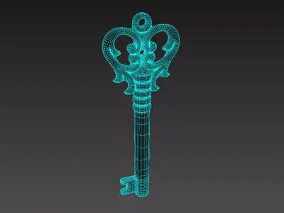 Classic Key 3D model 3D model