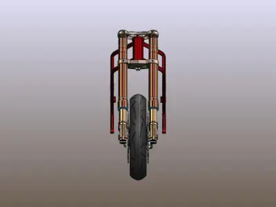 Motorcycle assembly - Work in Progress Free 3D model