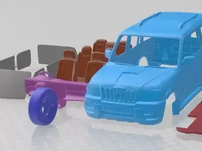 Mahindra Scorpio 2014 Printable Car  3D print model
