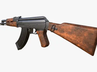 Assault Rifle AK47 Low-poly 3D model