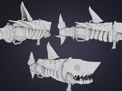 Arcane Fishbone Low-poly 3D model