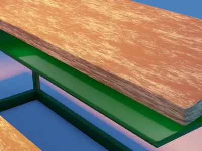 OLD SCHOOL BENCH Free low-poly 3D model