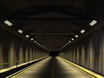 Tunnel road set 3D model