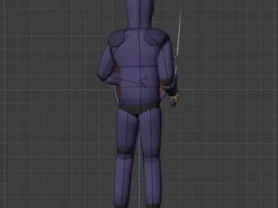 RPG Player Free low-poly 3D model