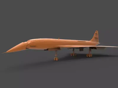 Concord fighter jet 3D print model
