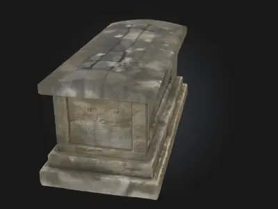 Ancient Stone Sarcophagus  Echoes of a Forgotten Era 3D model