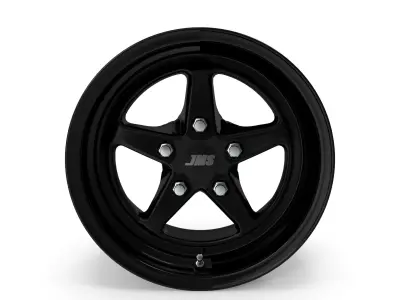 JMS Avenger Series Race Wheel 17 X 10 Black Chrome Rear  3D model