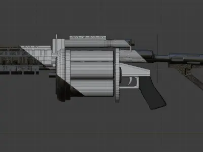 Grenade Launcher 3D model 4