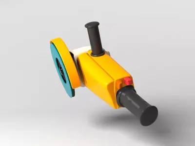 Angle Grinder Power Tool 3D model