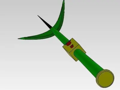 Laser Lance Dzida Laserowa Free 3D model