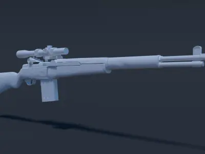 M1 Garand High Poly 3D model