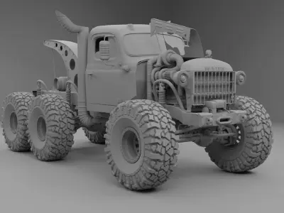 1947 Power Wagon Hauk Designs 3D model