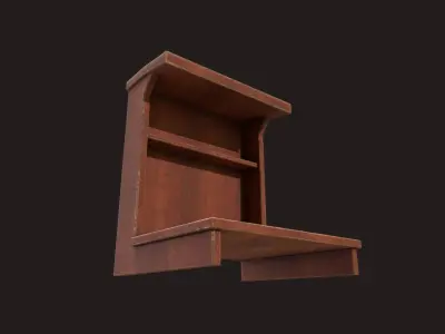 Old Pew Low-poly 3D model