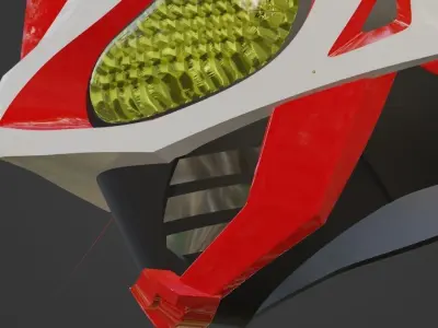 Boost Jaw part only for Geats and Buffa helmet 3D printable 3D print model