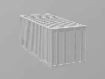 Container for Train - Escale 1 to 87 3D model
