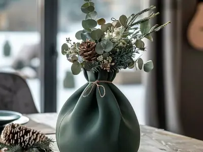 Evergreen Vase for Christmas Decor Free 3D print model
