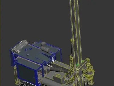 drilling rig 3D model
