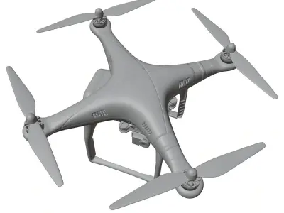 White drone HG2 3D model