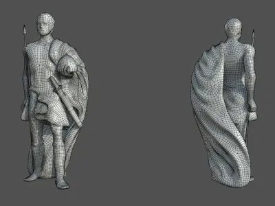  Warrior Statue 