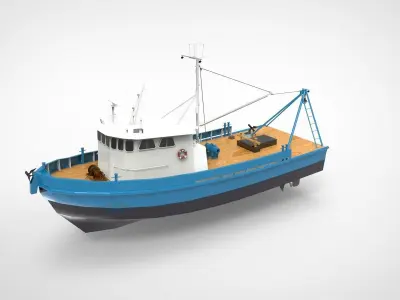Fishing ship 3D model
