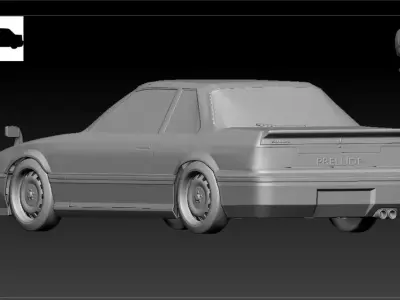 Honda Prelude 3D Print Model 3D print model
