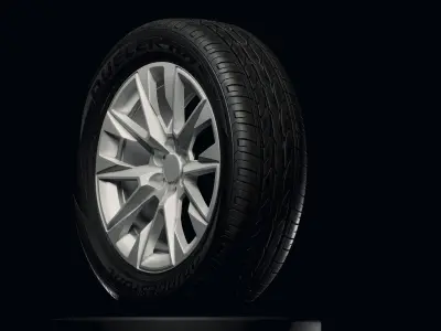 Bridgestone Dueller HP Sport Detailed 3D Model 3D model