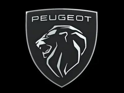 peugeot new logo 3D model