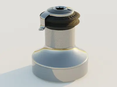 Sailboat deck winch - Lewmar 46ST 3D model